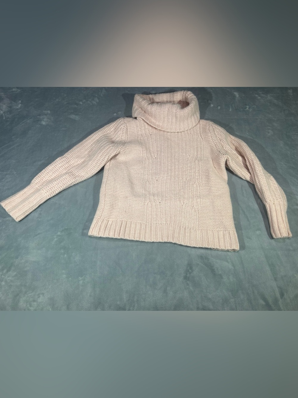 Banana Republic Pink Merino Wool Blend Turtleneck Size Large